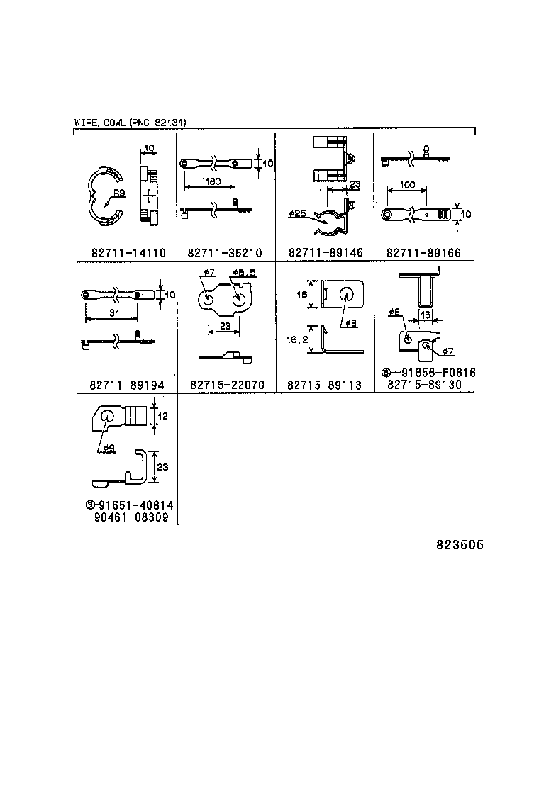  HILUX 4RUNNER 4WD |  WIRING CLAMP