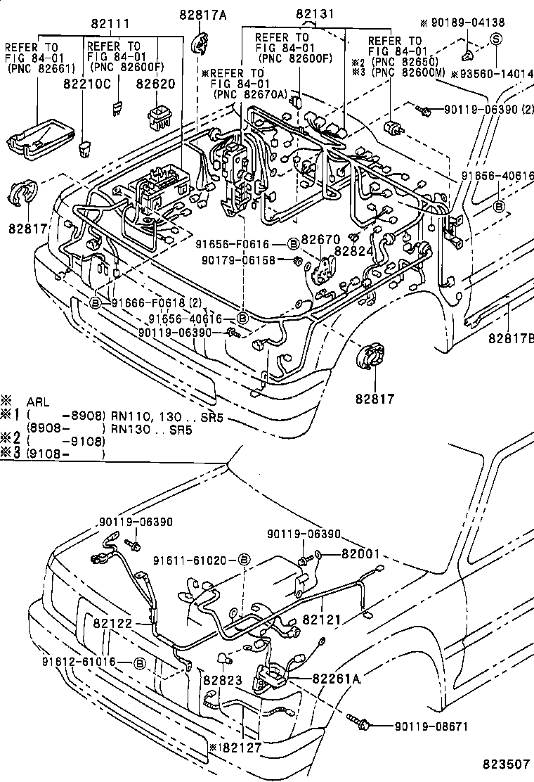  HILUX 4RUNNER 4WD |  WIRING CLAMP