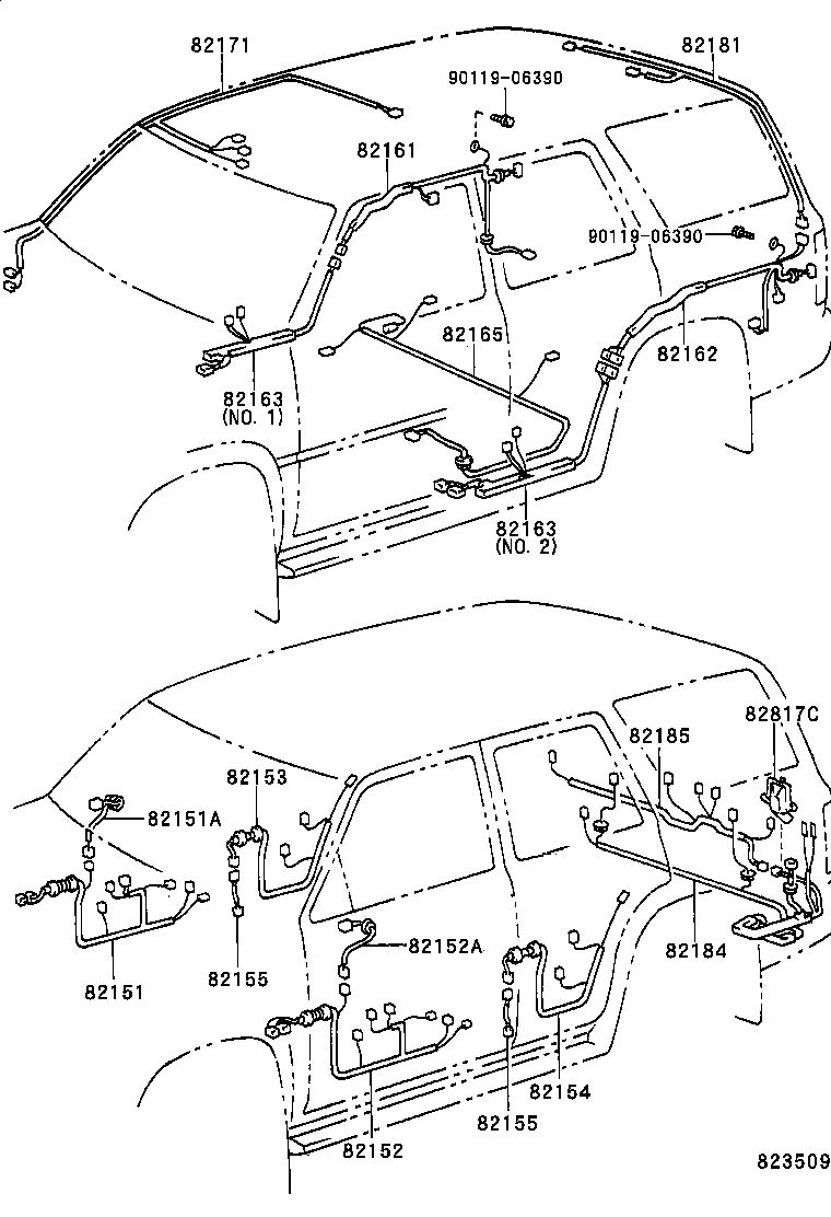  HILUX 4RUNNER 4WD |  WIRING CLAMP