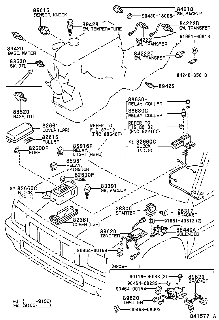  HILUX 4RUNNER 4WD |  SWITCH RELAY COMPUTER