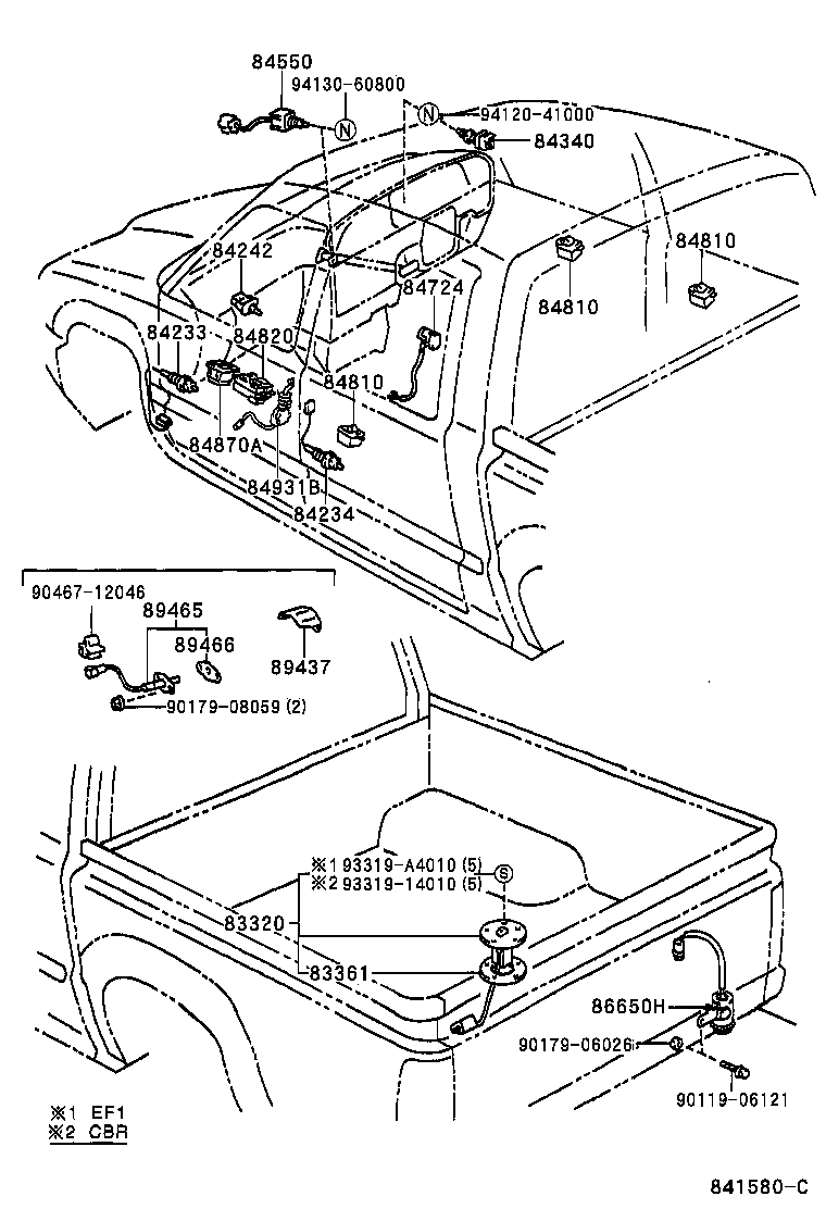  HILUX 4RUNNER 4WD |  SWITCH RELAY COMPUTER