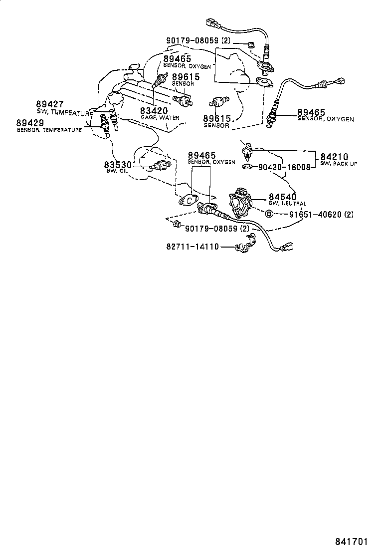  CAMRY NAP SED WG |  SWITCH RELAY COMPUTER