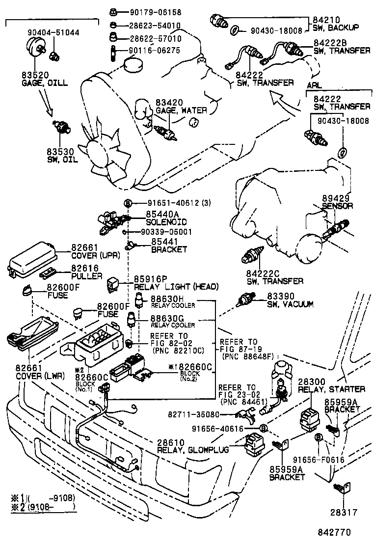  HILUX 4RUNNER 4WD |  SWITCH RELAY COMPUTER