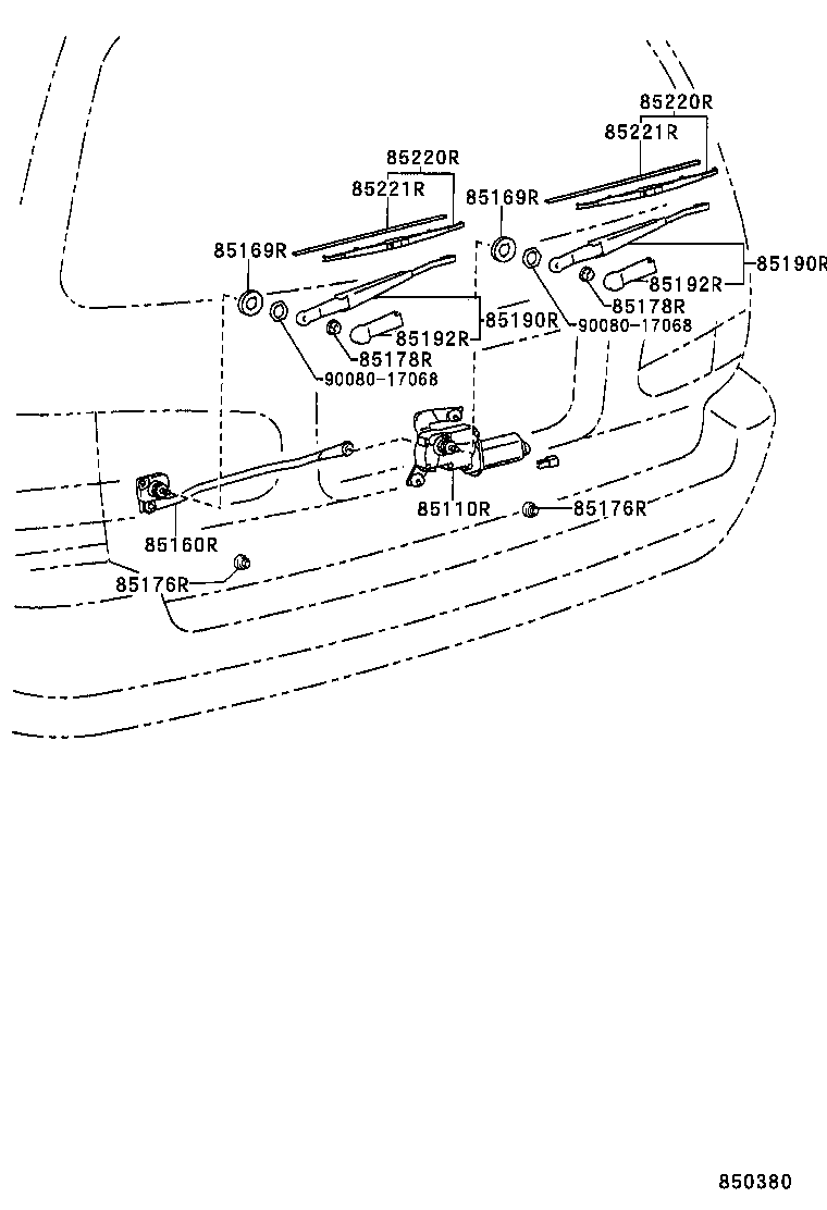  CAMRY NAP SED WG |  REAR WIPER