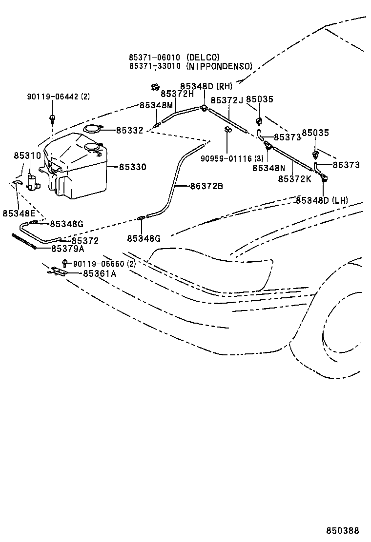  CAMRY NAP SED WG |  WINDSHIELD WASHER