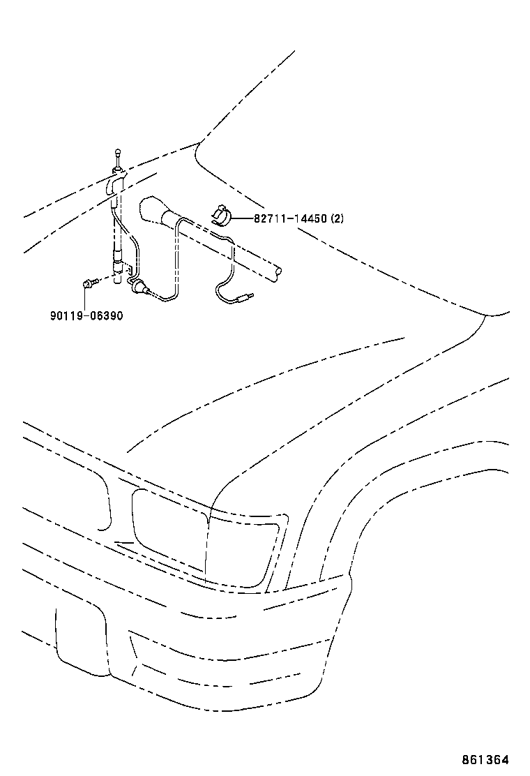  HILUX 4RUNNER 4WD |  ANTENNA