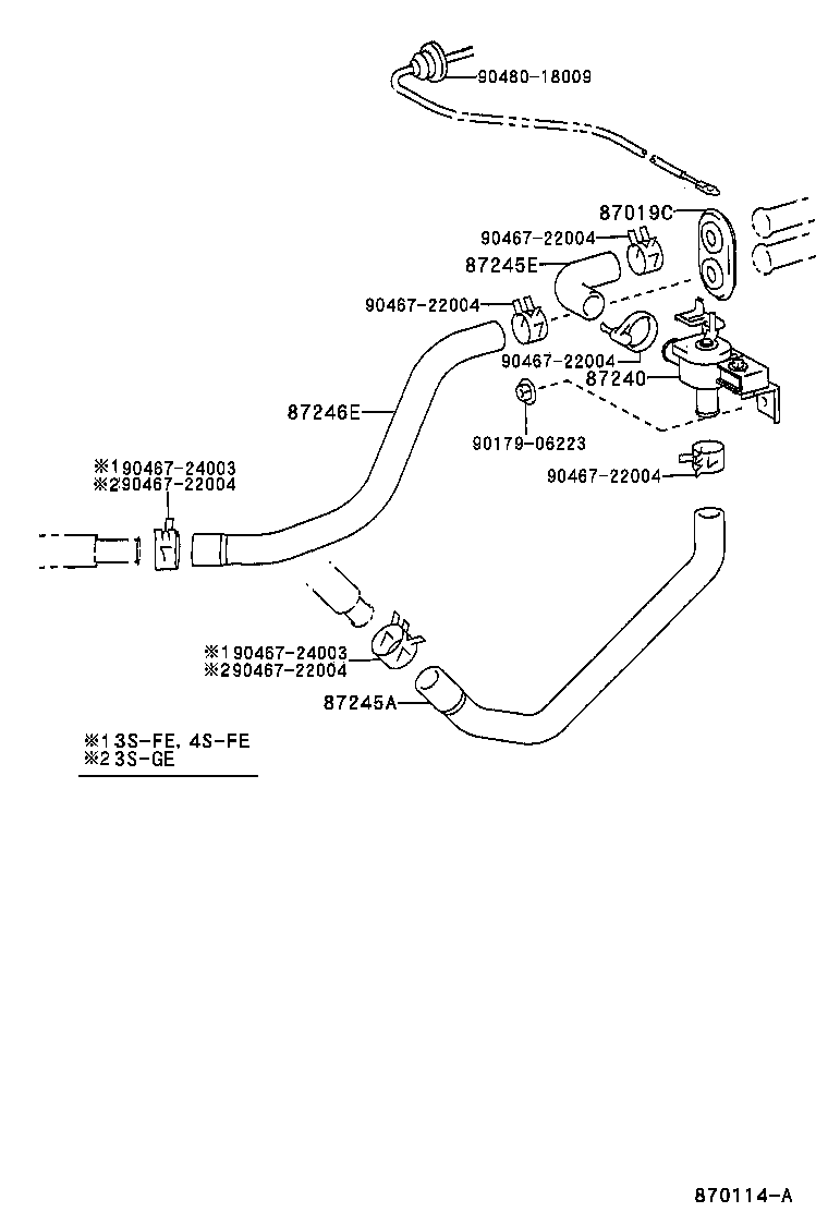  CELICA |  HEATING AIR CONDITIONING WATER PIPING