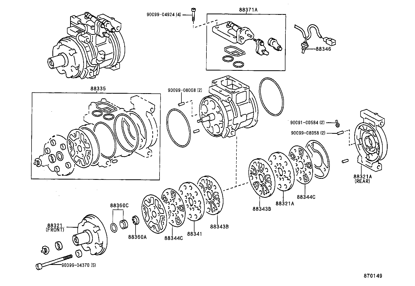  CELICA |  HEATING AIR CONDITIONING COMPRESSOR