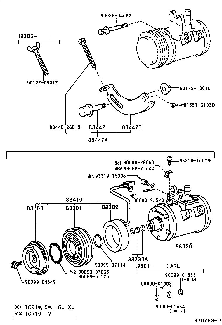 PREVIA |  HEATING AIR CONDITIONING COMPRESSOR