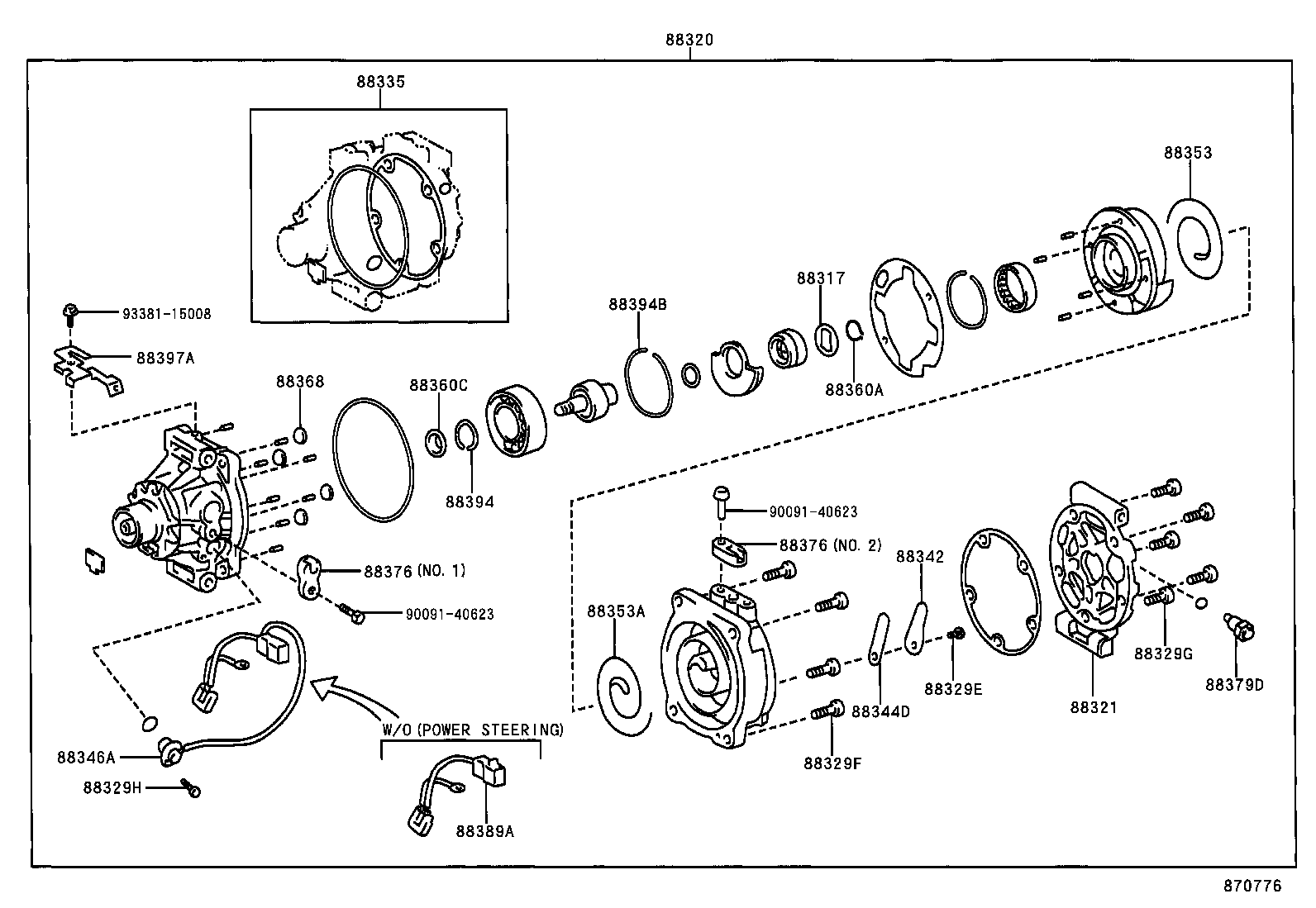  STARLET |  HEATING AIR CONDITIONING COMPRESSOR