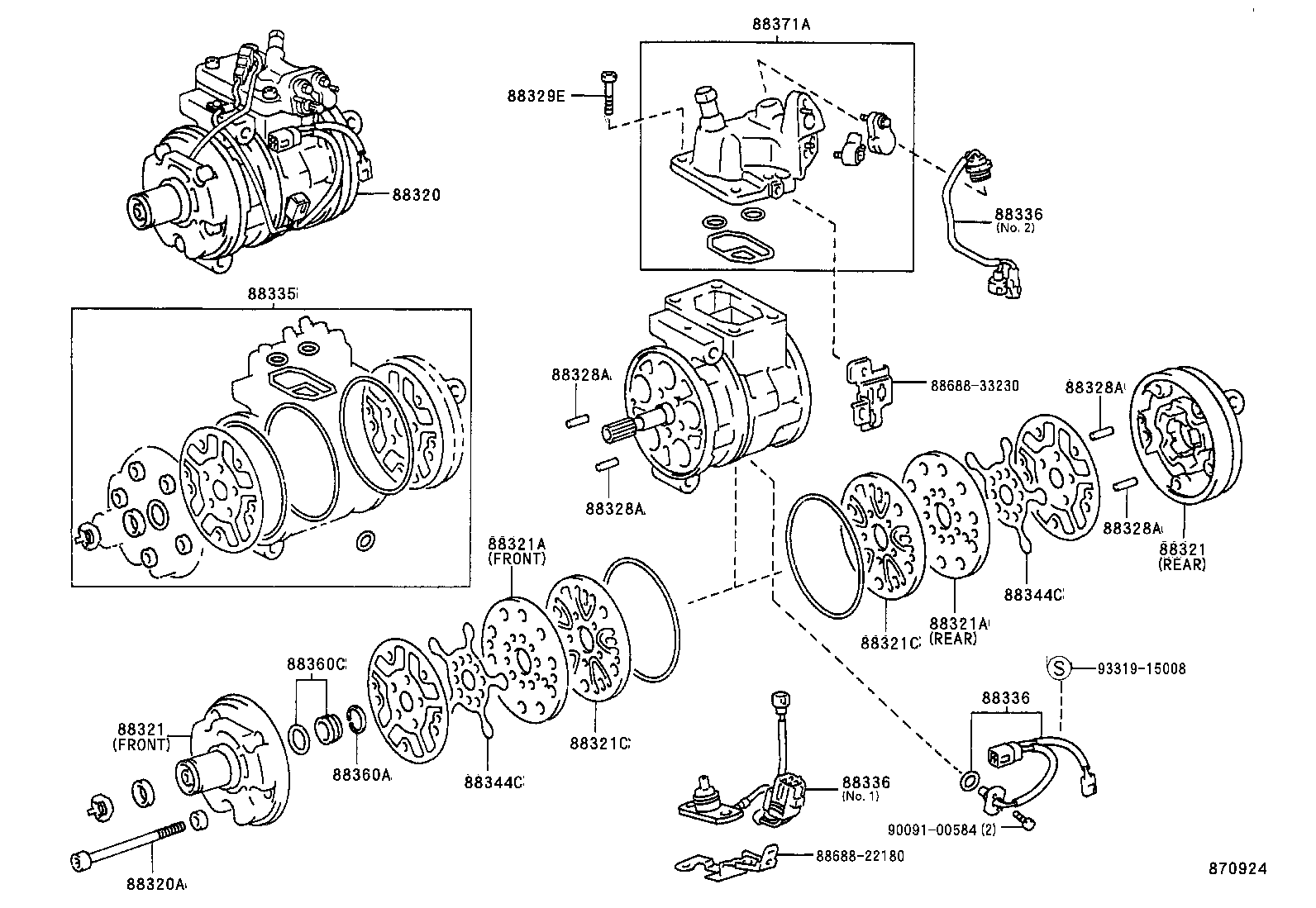 AVALON |  HEATING AIR CONDITIONING COMPRESSOR
