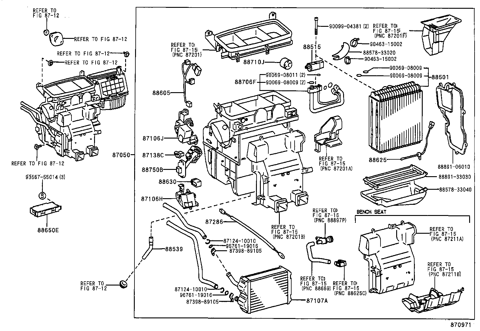  AVALON |  HEATING AIR CONDITIONING COOLER UNIT