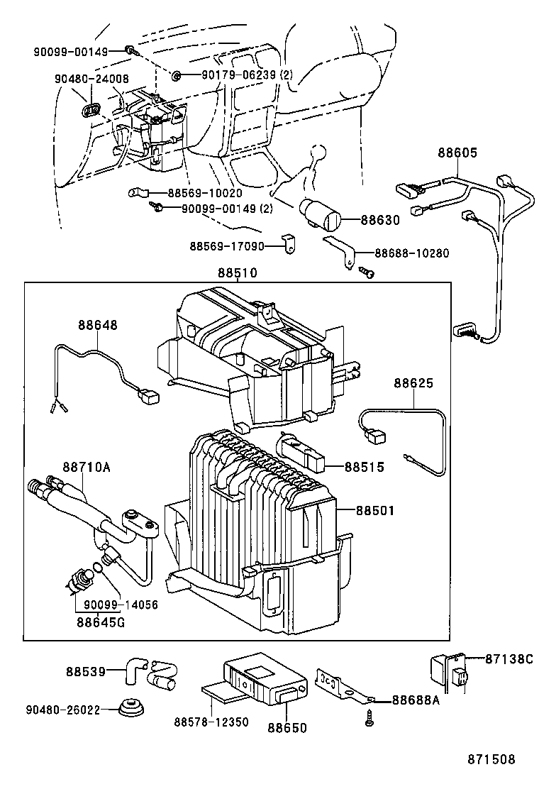  STARLET |  HEATING AIR CONDITIONING COOLER UNIT