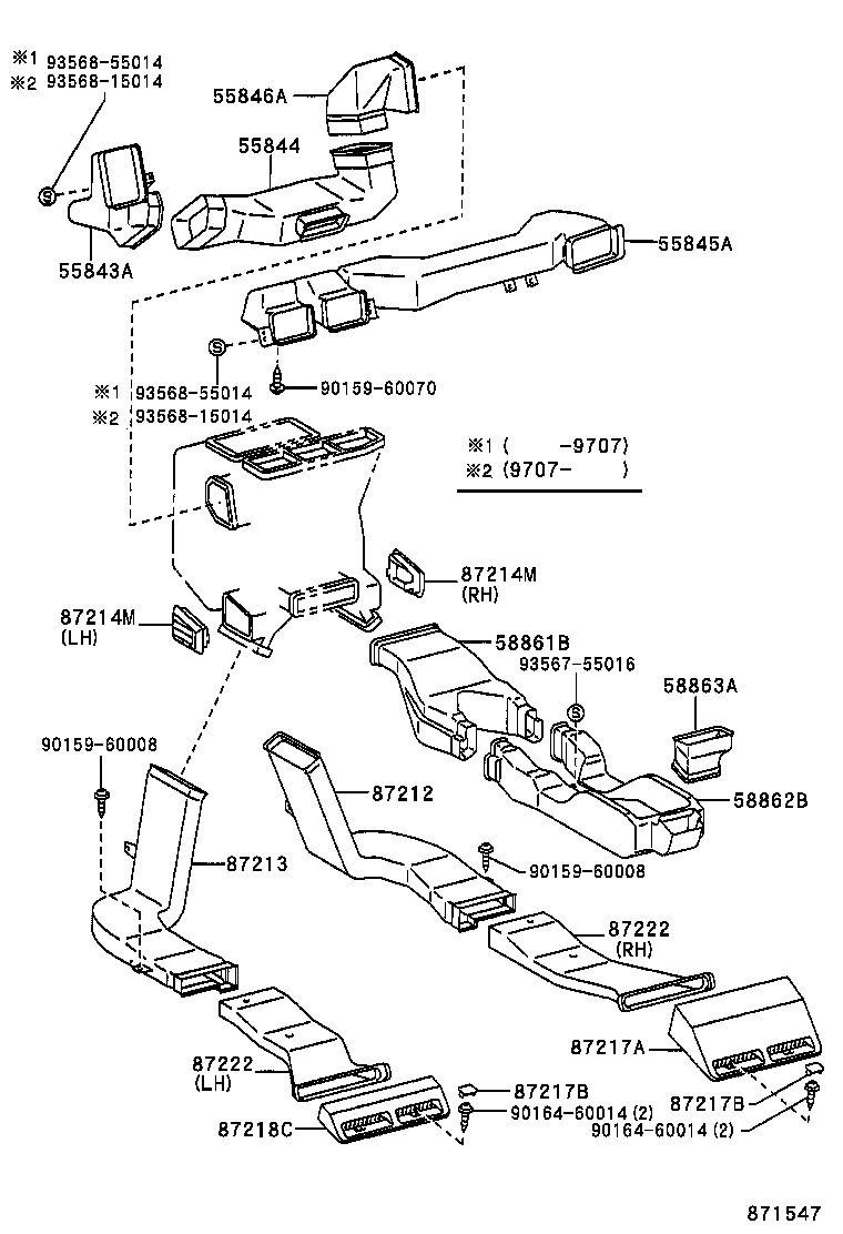  LS400 |  HEATING AIR CONDITIONING CONTROL AIR DUCT