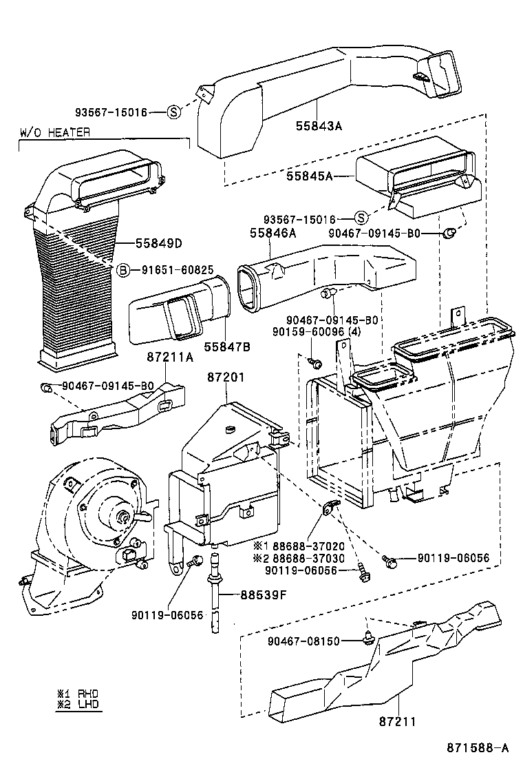  DYNA200 |  HEATING AIR CONDITIONING CONTROL AIR DUCT