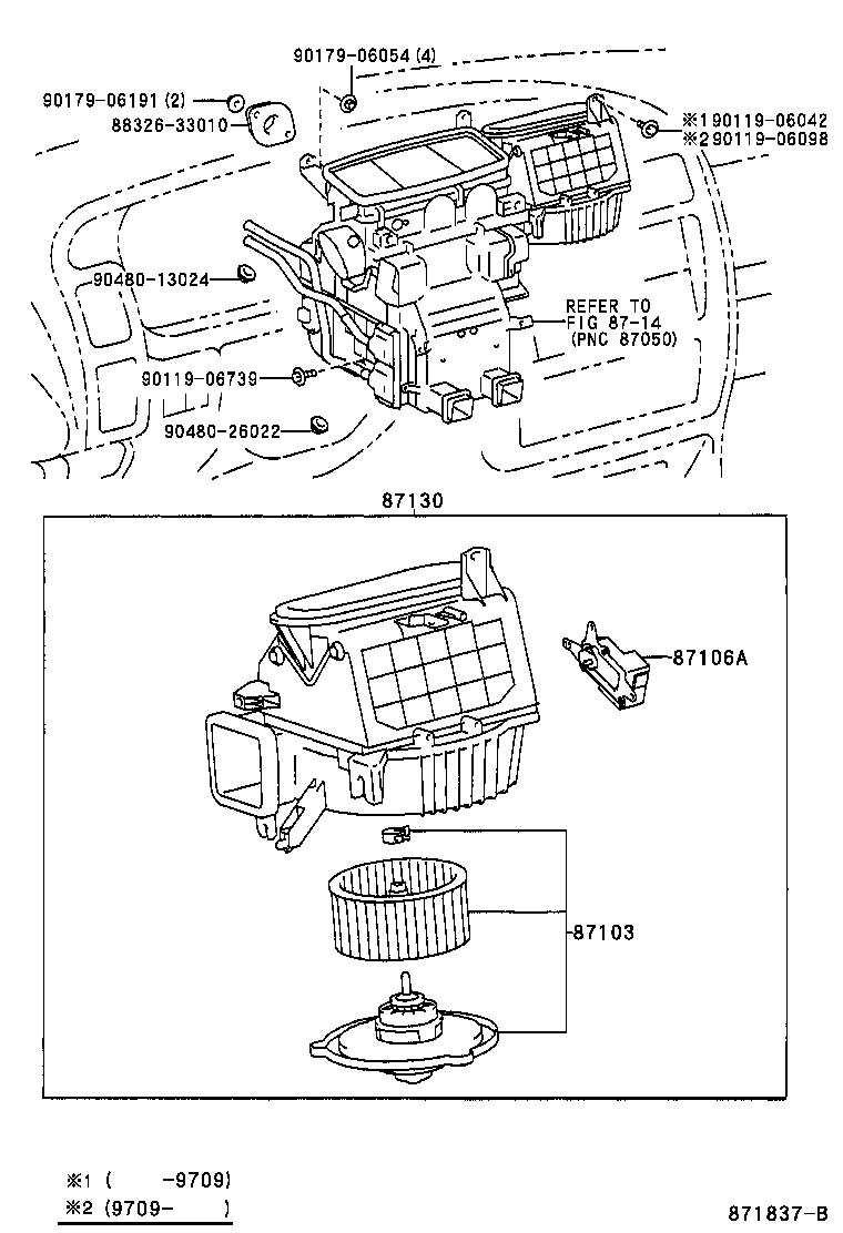  AVALON |  HEATING AIR CONDITIONING HEATER UNIT BLOWER