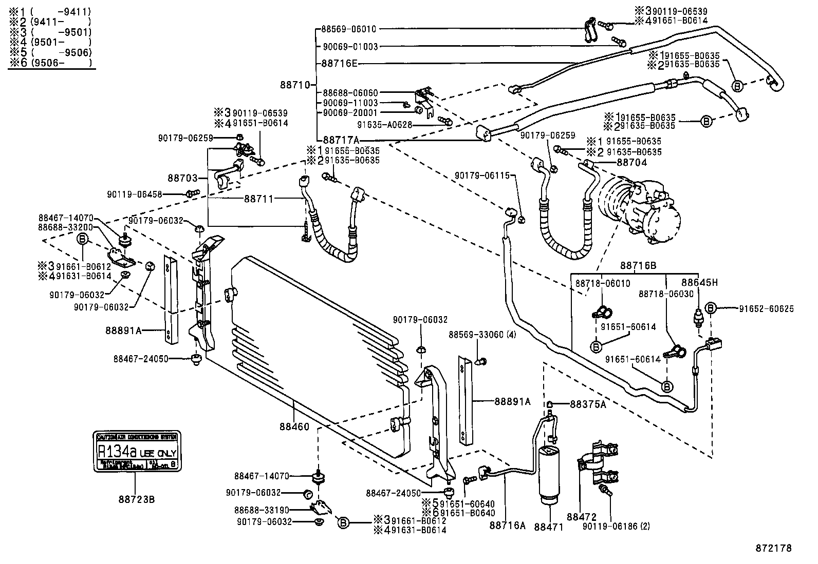  CAMRY NAP SED WG |  HEATING AIR CONDITIONING COOLER PIPING