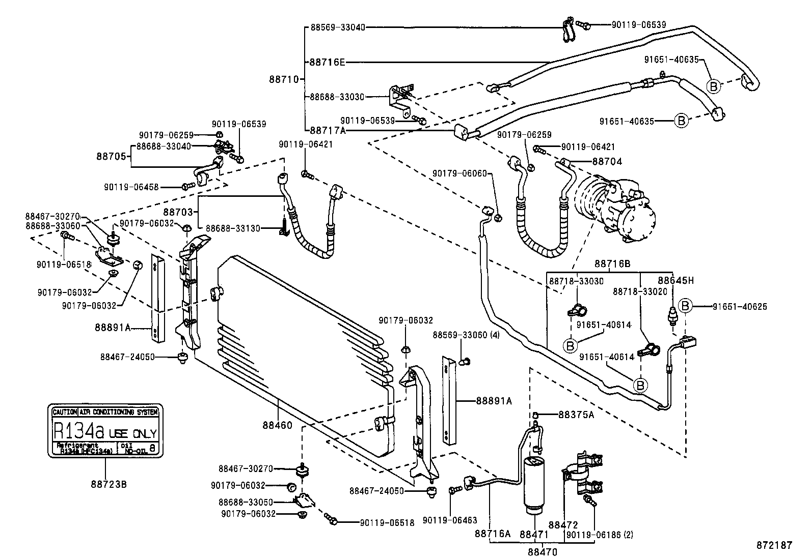  CAMRY JPP SED |  HEATING AIR CONDITIONING COOLER PIPING