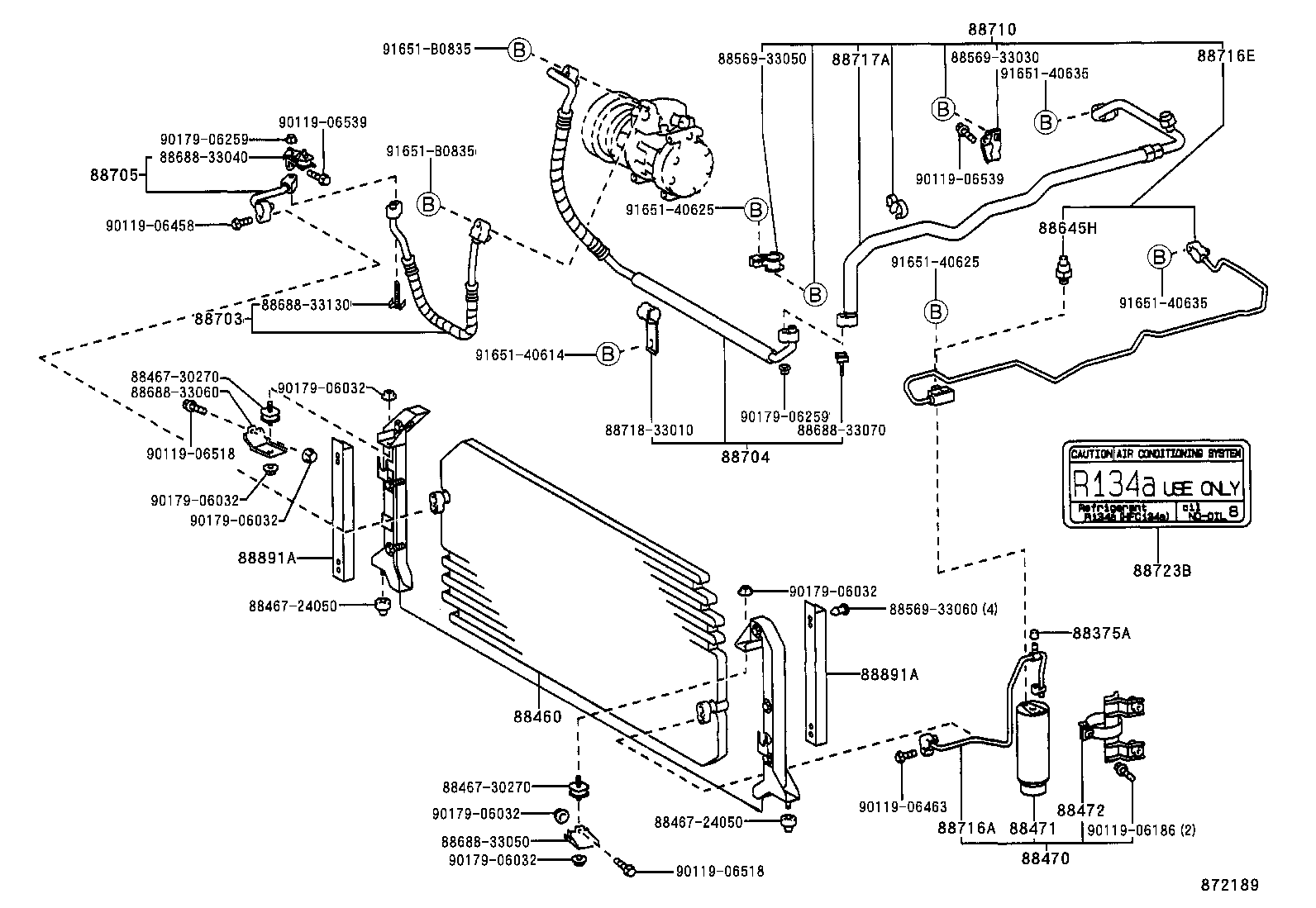  CAMRY JPP SED |  HEATING AIR CONDITIONING COOLER PIPING