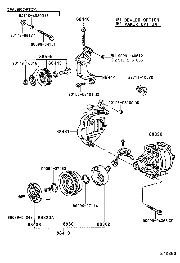  STARLET |  HEATING AIR CONDITIONING COMPRESSOR