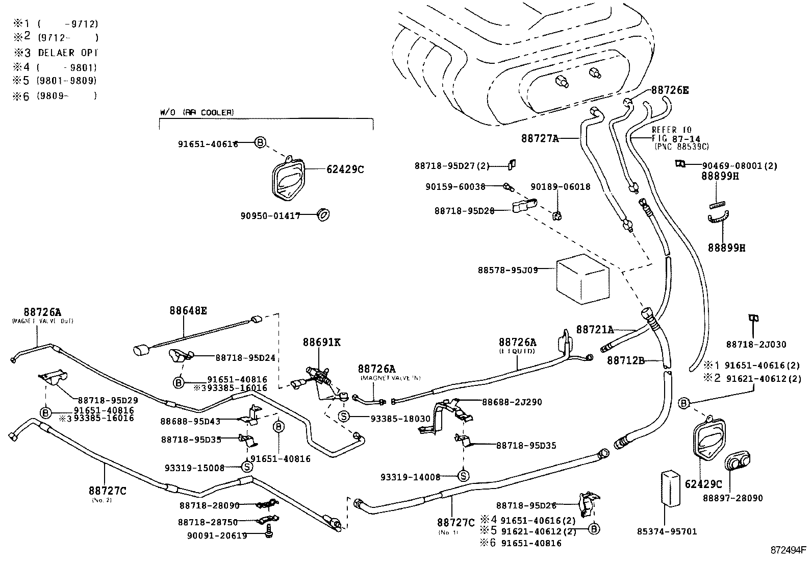  PREVIA |  HEATING AIR CONDITIONING COOLER PIPING