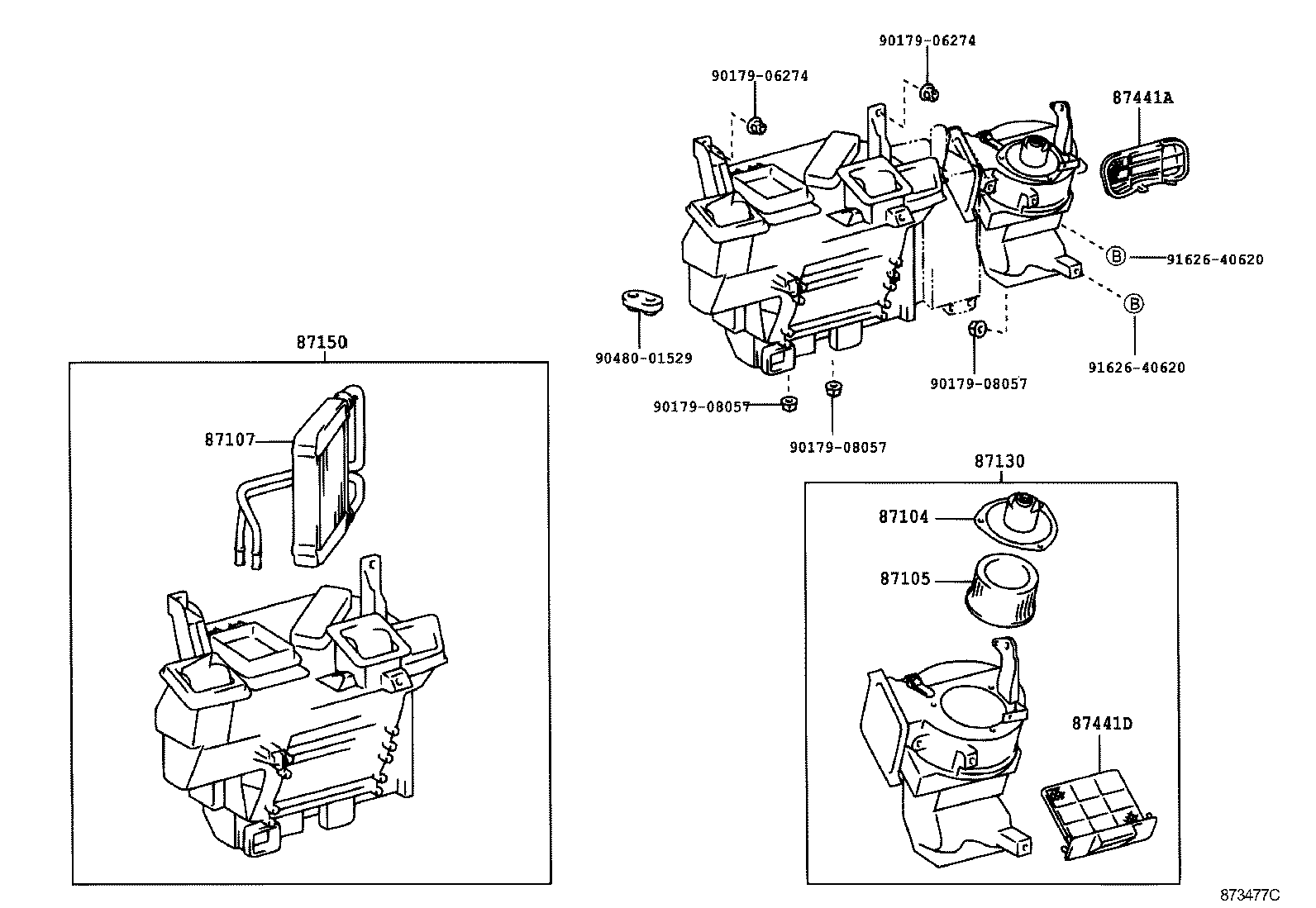 DYNA | HEATING AIR CONDITIONING HEATER UNIT BLOWER
