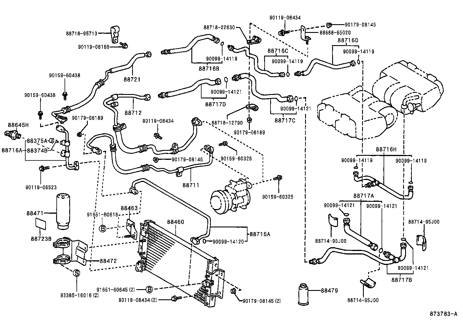  MEGA CRUISER |  HEATING AIR CONDITIONING COOLER PIPING