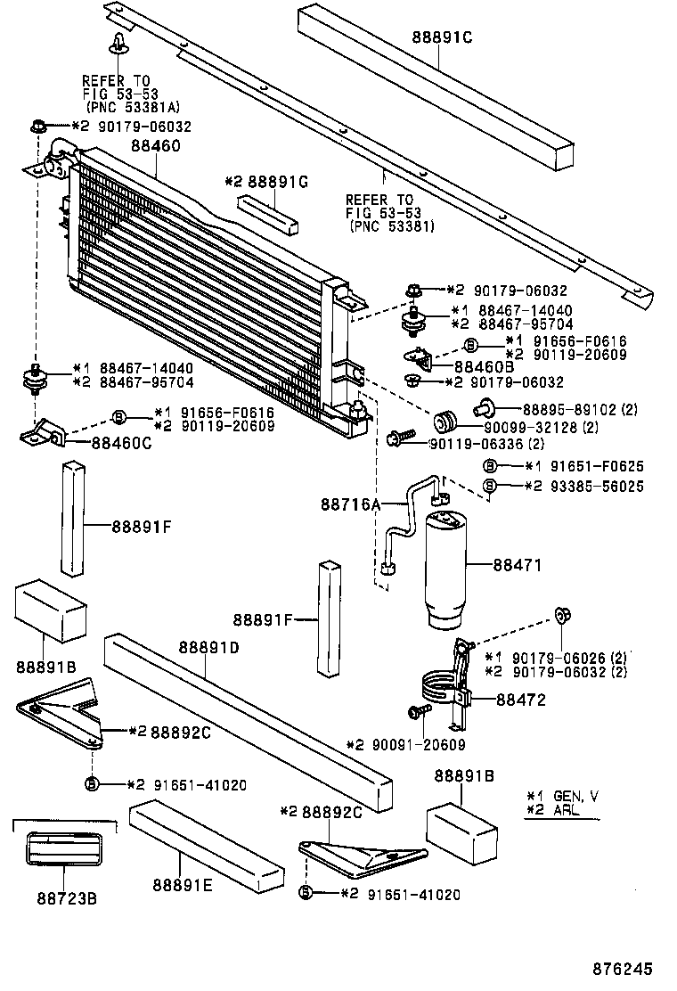  HILUX 4RUNNER 4WD |  HEATING AIR CONDITIONING COOLER PIPING