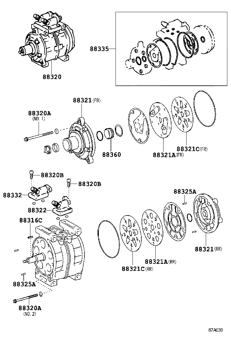  COASTER |  HEATING AIR CONDITIONING COMPRESSOR