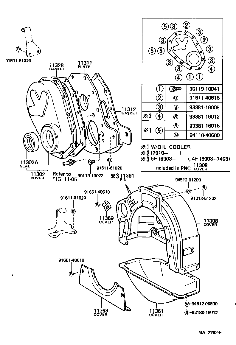  HEAVY DUTY TRUCK |  TIMING GEAR COVER REAR END PLATE