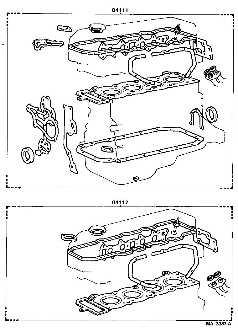  HILUX 4RUNNER 4WD |  ENGINE OVERHAUL GASKET KIT