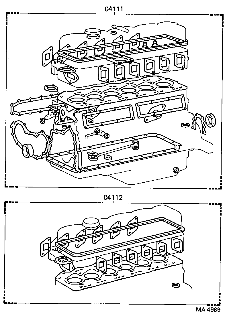  COASTER |  ENGINE OVERHAUL GASKET KIT