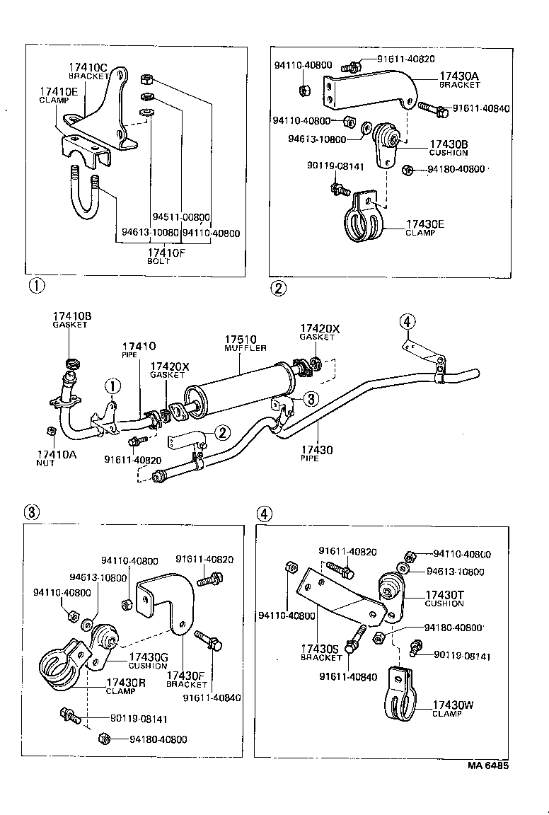  COASTER |  EXHAUST PIPE