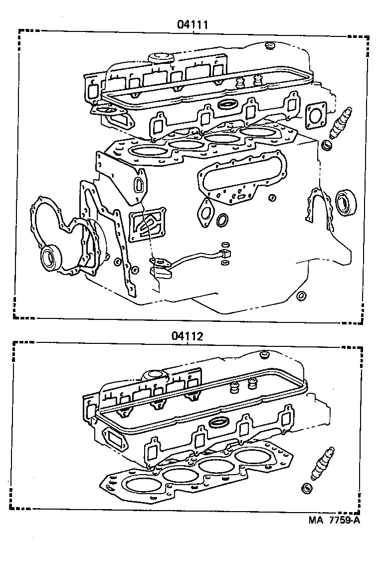  DYNA 200 |  ENGINE OVERHAUL GASKET KIT