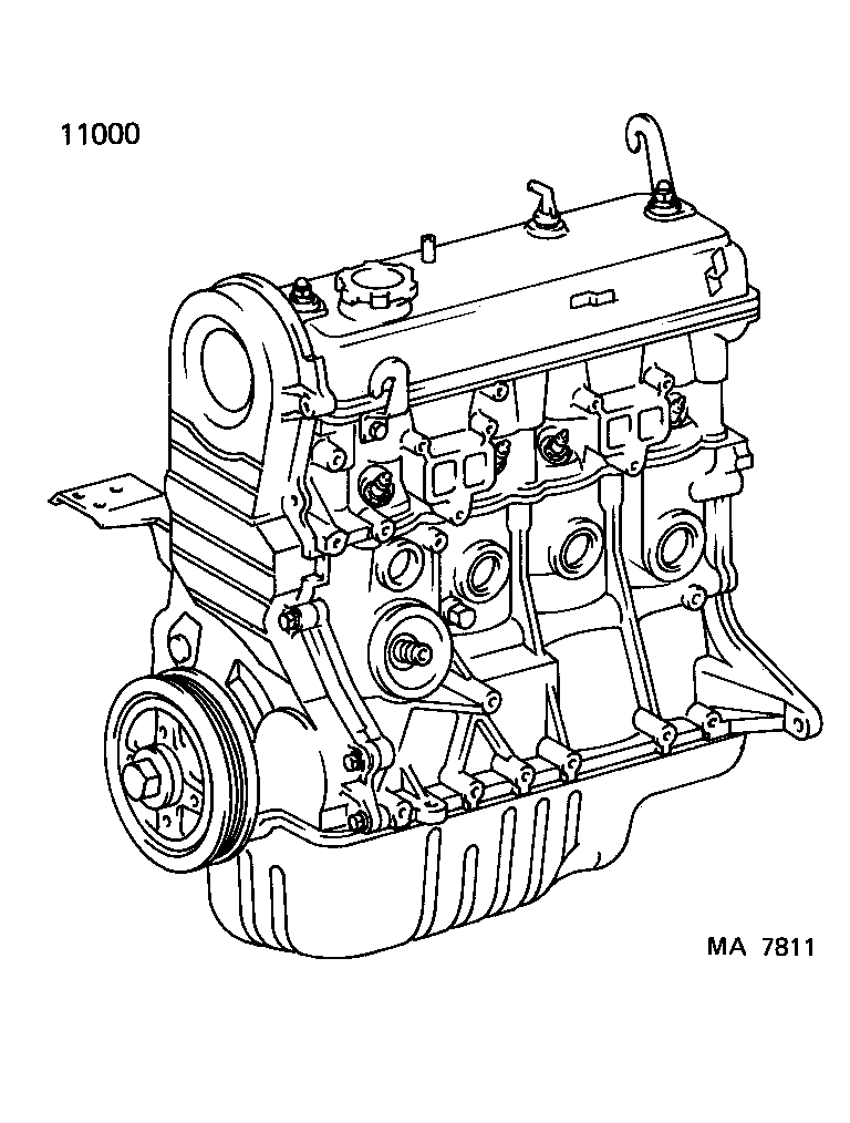  STARLET |  PARTIAL ENGINE ASSEMBLY