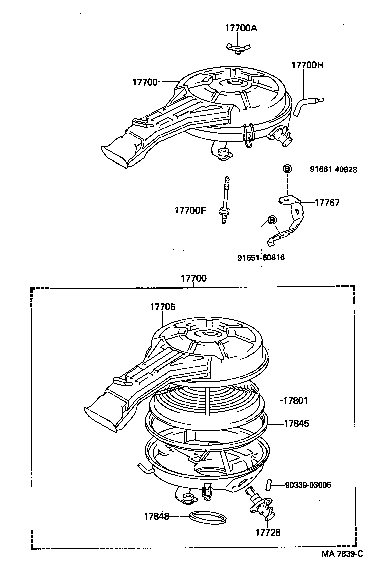  TERCEL |  AIR CLEANER