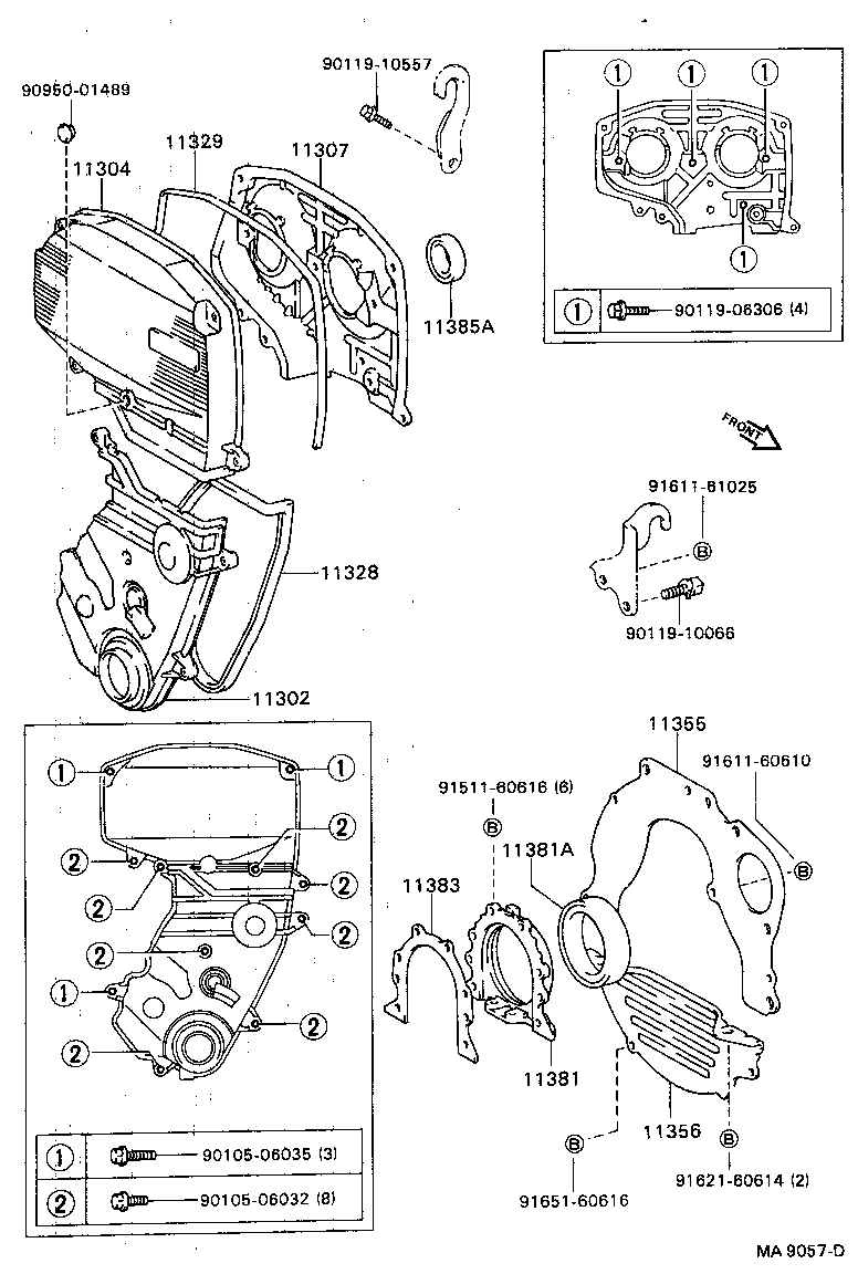  CELICA |  TIMING GEAR COVER REAR END PLATE