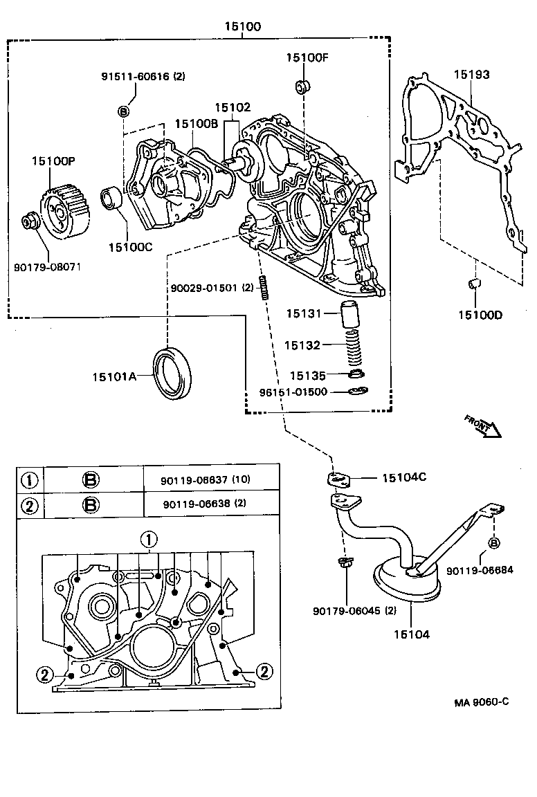  CORONA CARINA 2 |  ENGINE OIL PUMP