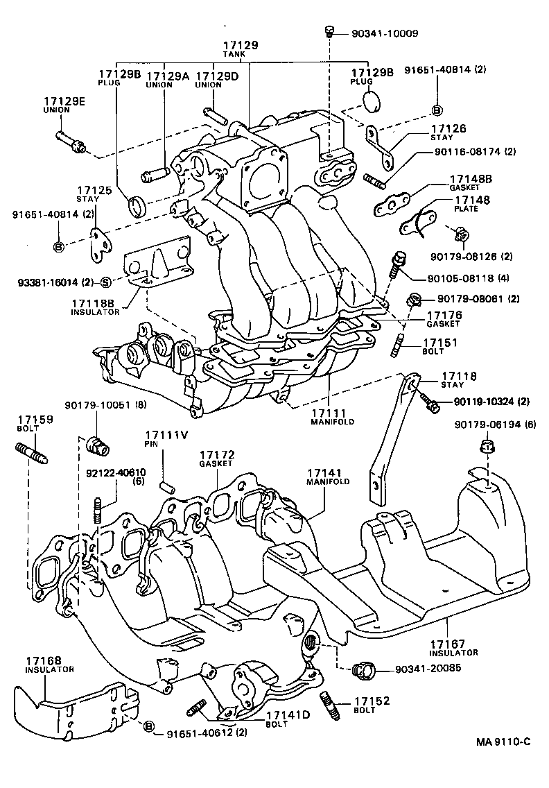  HILUX 4RUNNER 4WD |  MANIFOLD