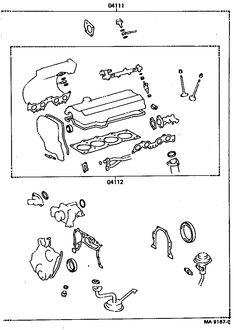  CELICA |  ENGINE OVERHAUL GASKET KIT