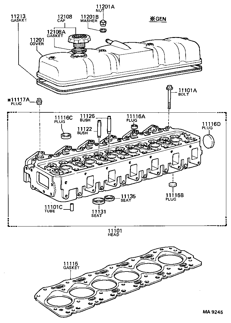  COASTER |  CYLINDER HEAD