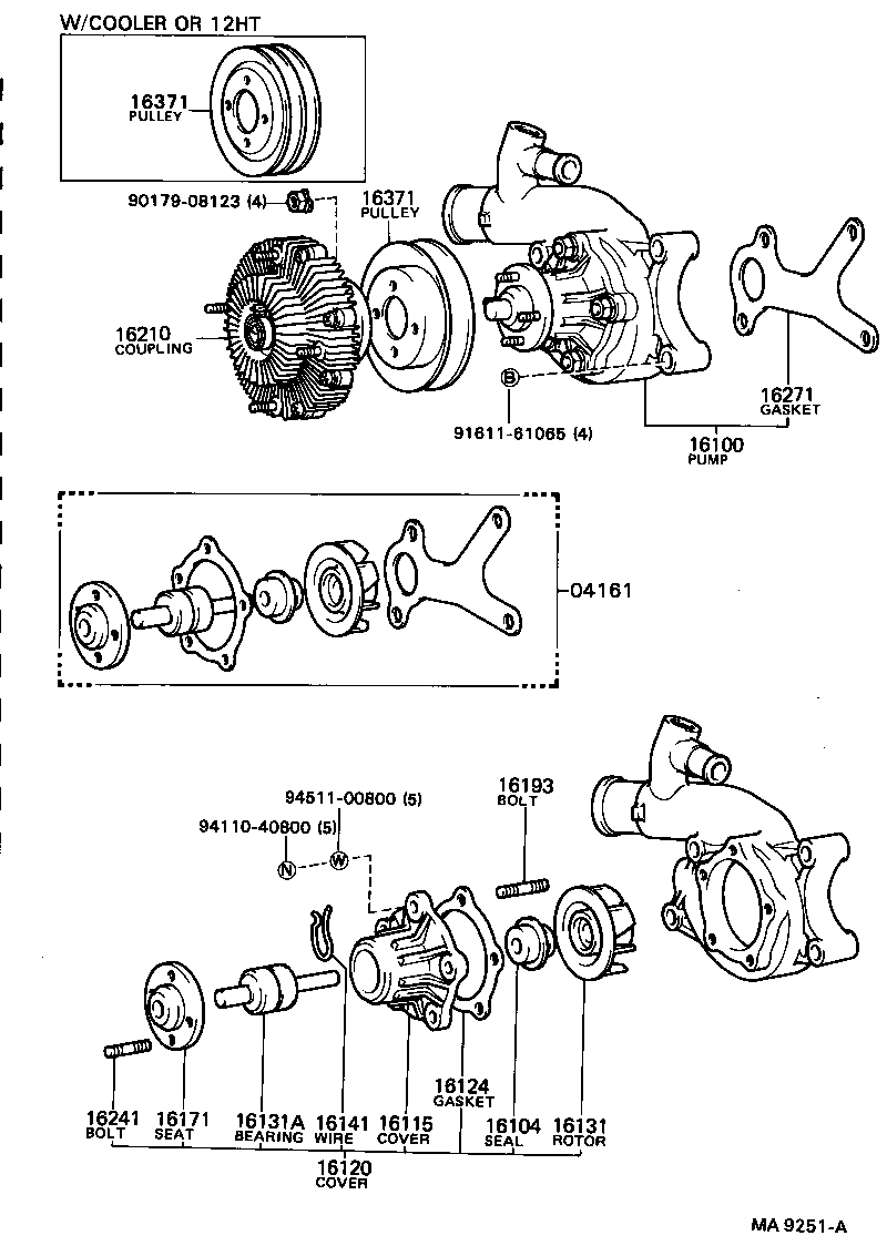  COASTER |  WATER PUMP