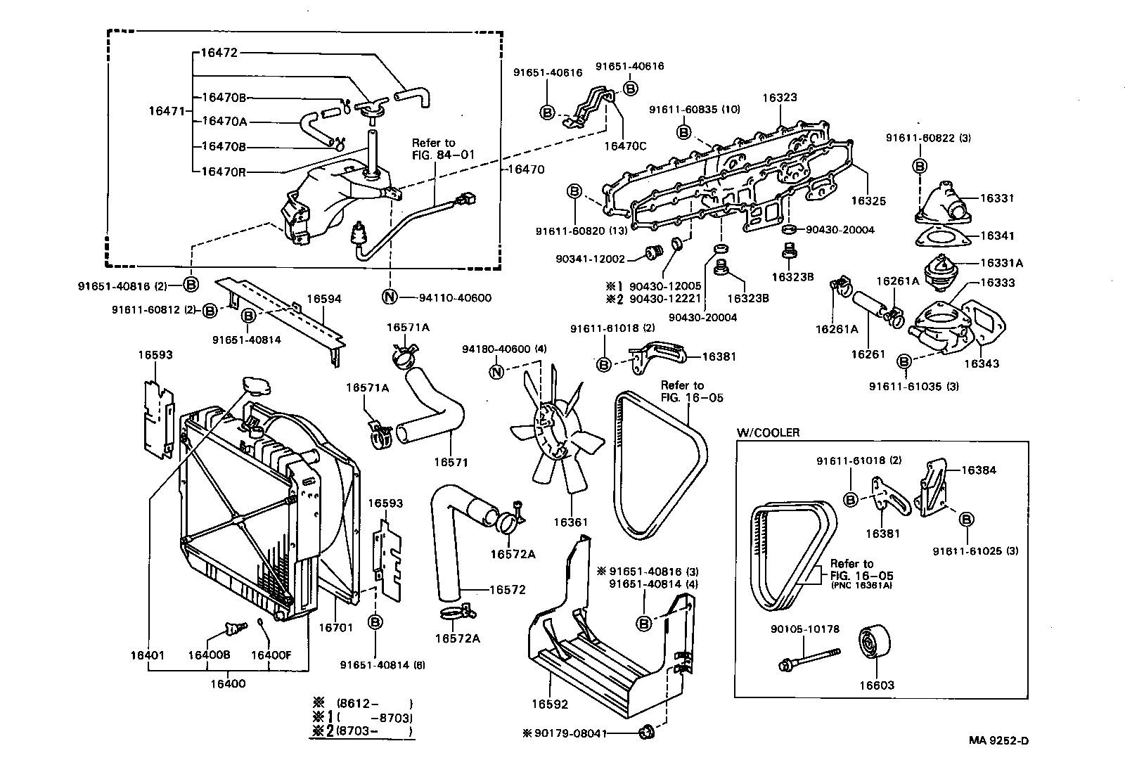  COASTER |  RADIATOR WATER OUTLET