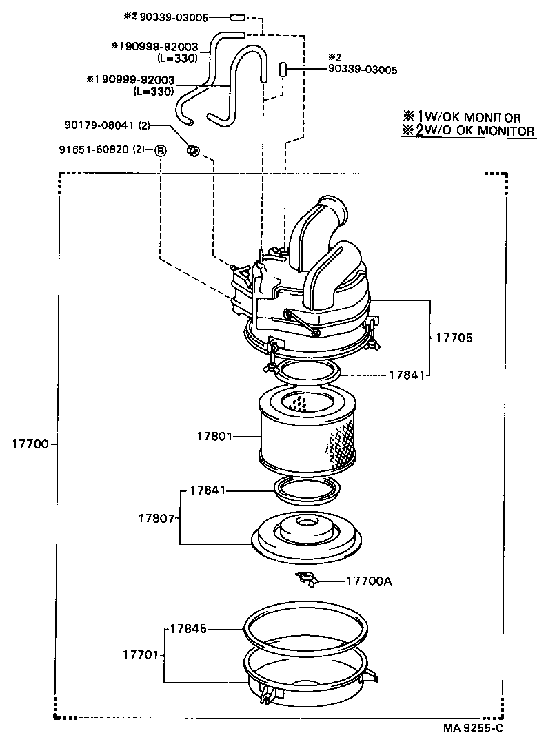  COASTER |  AIR CLEANER