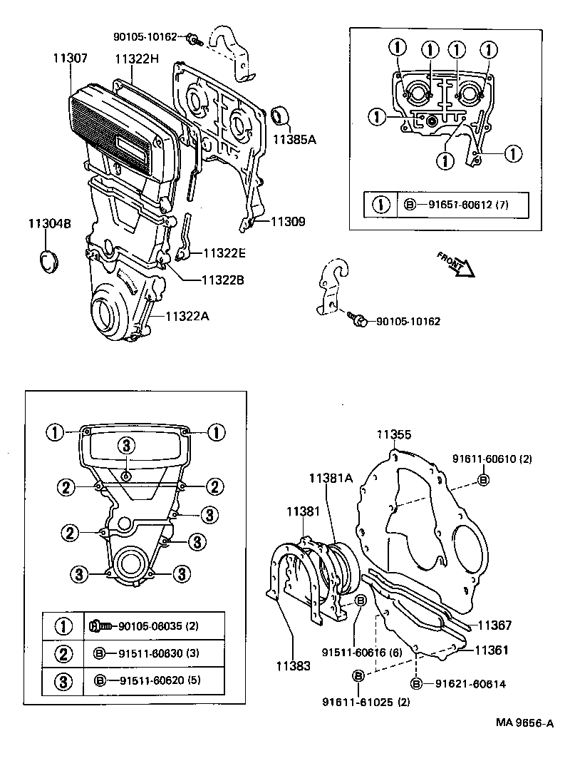  CELICA |  TIMING GEAR COVER REAR END PLATE