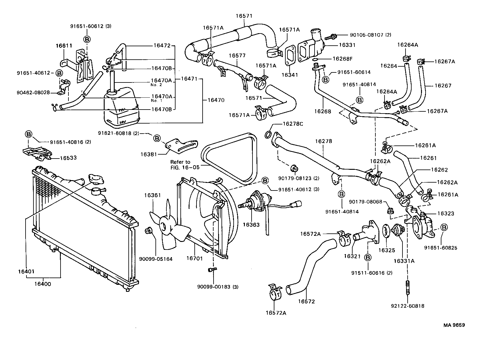  CELICA |  RADIATOR WATER OUTLET