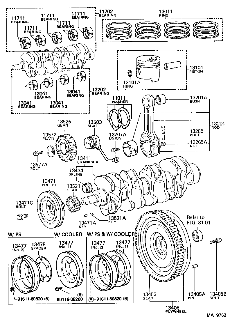  LAND CRUISER 60 |  CRANKSHAFT PISTON