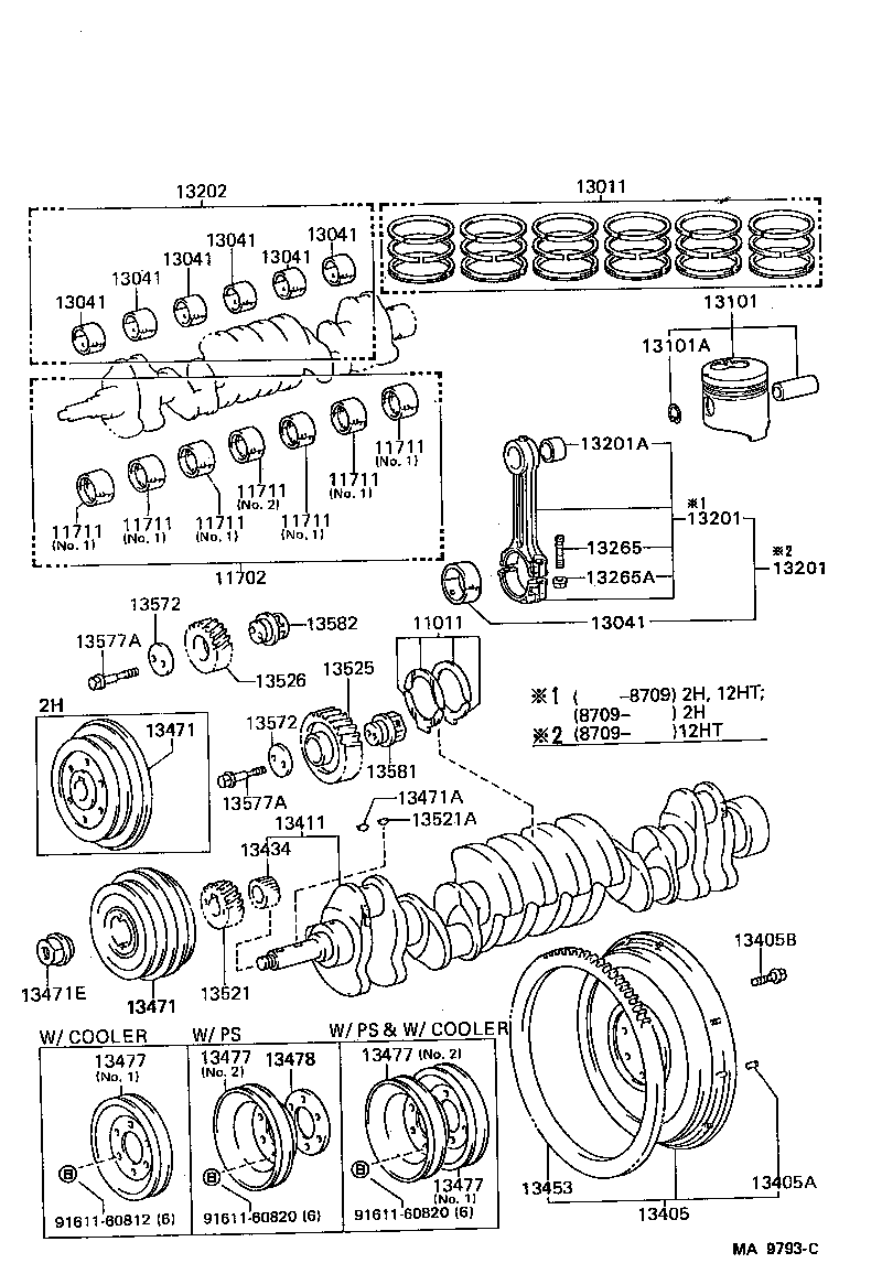  LAND CRUISER 60 |  CRANKSHAFT PISTON