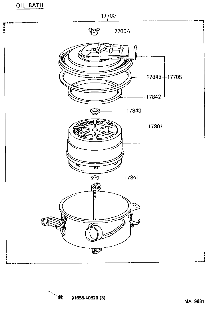  LAND CRUISER 60 |  AIR CLEANER