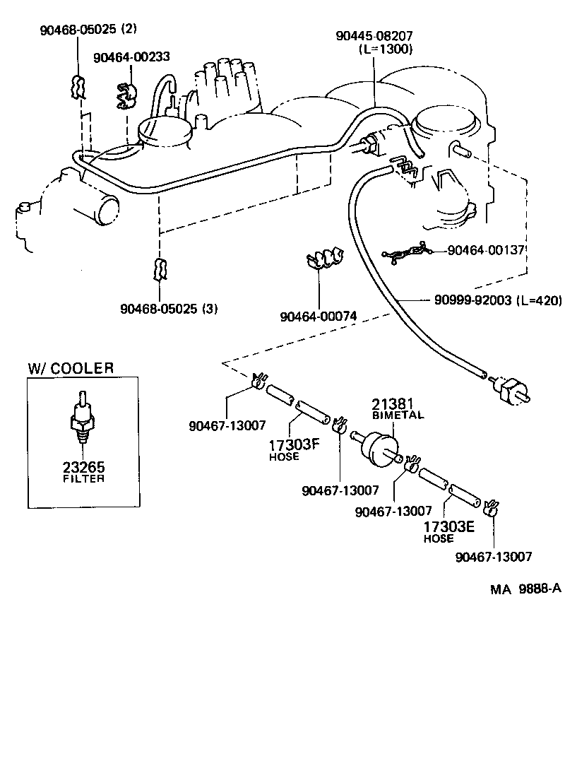  LAND CRUISER 60 |  VACUUM PIPING
